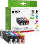 KMP Druckerpatronen C107XV schwarz, cyan, magenta, gelb kompatibel zu Canon CLI-571 XL BK/C/M/Y, 4er-Set