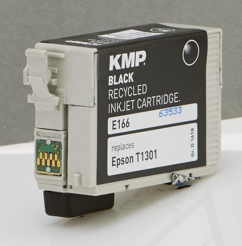 KMP Druckerpatrone E166 schwarz kompatibel zu EPSON 13 XL / T1301 XL