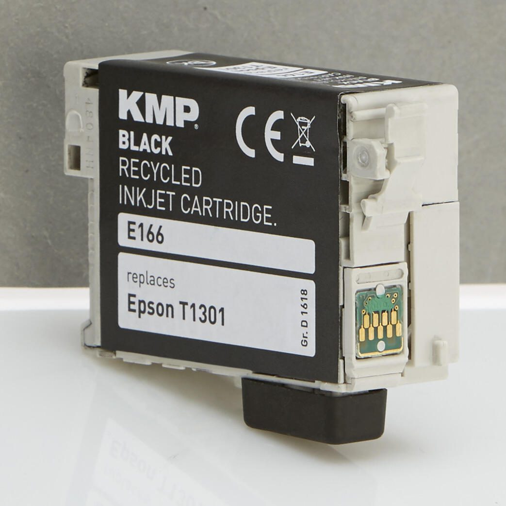 KMP Druckerpatrone E166 schwarz kompatibel zu EPSON 13 XL / T1301 XL