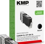 KMP Druckerpatrone C107BKX schwarz kompatibel zu Canon CLI-571 XL BK