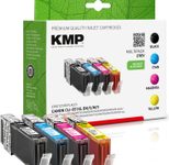KMP Druckerpatronen C90V schwarz, cyan, magenta, gelb kompatibel zu Canon CLI-551 XL BK/C/M/Y, 4er-Set