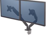 Fellowes Monitor-Halterung Platinum Dual schwarz