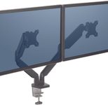 Fellowes Monitor-Halterung Platinum Dual schwarz