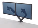 Fellowes Monitor-Halterung Platinum Dual schwarz