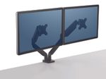 Fellowes Monitor-Halterung Platinum Dual schwarz