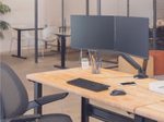 Fellowes Monitor-Halterung Platinum Dual schwarz