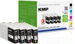 KMP Druckerpatronen E220VXX schwarz, cyan, magenta, gelb kompatibel zu EPSON T7891XXL, 4er-Set