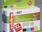 edding Druckerpatronen EDD-427 schwarz, cyan, magenta, gelb kompatibel zu HP 950XL + 951XL (C2P43AE), 4er-Set
