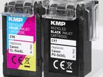 KMP Druckerpatrone C97V schwarz, color Druckköpfe kompatibel zu Canon PG-545XL + CL-546XL, 2er-Set