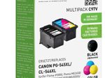 KMP Druckerpatrone C97V schwarz, color Druckköpfe kompatibel zu Canon PG-545XL + CL-546XL, 2er-Set