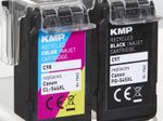 KMP Druckerpatrone C97V schwarz, color Druckköpfe kompatibel zu Canon PG-545XL + CL-546XL, 2er-Set