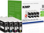 KMP Druckerpatronen E220VX schwarz, cyan, magenta, gelb kompatibel zu EPSON T7901XL, T7902XL, T7903XL, T7904XL, 4er-Set