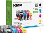 KMP Druckerpatronen H147V schwarz, cyan, magenta, gelb kompatibel zu HP 934XL/935XL (X4E14AE), 4er-Set