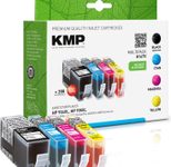 KMP Druckerpatronen H147V schwarz, cyan, magenta, gelb kompatibel zu HP 934XL/935XL (X4E14AE), 4er-Set