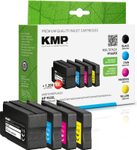 KMP Druckerpatronen H166VX schwarz, cyan, magenta, gelb kompatibel zu HP 953XL (3HZ52AE), 4er-Set
