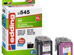 edding Druckerpatronen EDD-545 schwarz, color kompatibel zu HP 302XL (F6U67AE), 2er-Set