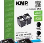 KMP Druckerpatronen H75D schwarz kompatibel zu HP 301XL (CH563EE), 2er-Set