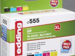 edding Druckerpatronen EDD-555 schwarz, cyan, magenta, gelb kompatibel zu HP 953XL (3HZ52AE), 4er-Set