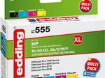 edding Druckerpatronen EDD-555 schwarz, cyan, magenta, gelb kompatibel zu HP 953XL (3HZ52AE), 4er-Set