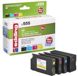 edding Druckerpatronen EDD-555 schwarz, cyan, magenta, gelb kompatibel zu HP 953XL (3HZ52AE), 4er-Set