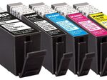 KMP Druckerpatronen C116V 2x schwarz, 1x cyan, 1x magenta, 1x gelb kompatibel zu Canon PGI-580XXL PGBK, CLI 581XXL BK/C/M/Y, 5er-Set