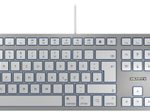Cherry Tastatur kabelgebunden KC 6000 SLIM für MAC silber