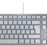 Cherry Tastatur kabelgebunden KC 6000 SLIM für MAC silber