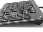 Hama Tastatur kabelgebunden KC-700 anthrazit, schwarz