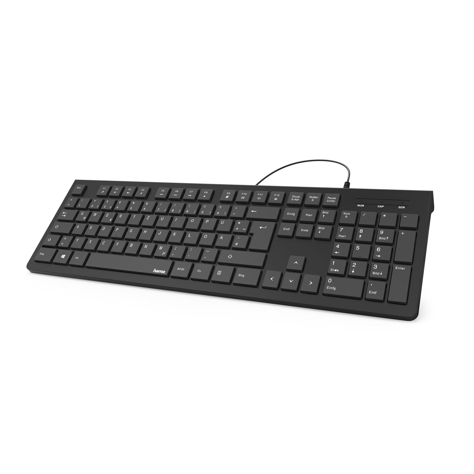Hama Tastatur kabelgebunden KC-200 schwarz