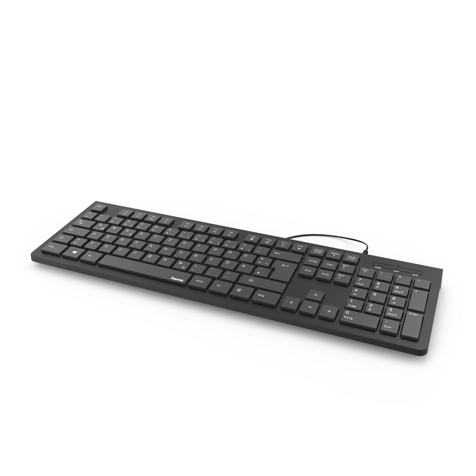 Hama Tastatur kabelgebunden KC-200 schwarz