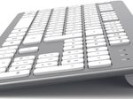 Hama Tastatur-Maus-Set kabellos KMW-700 silber, weiß