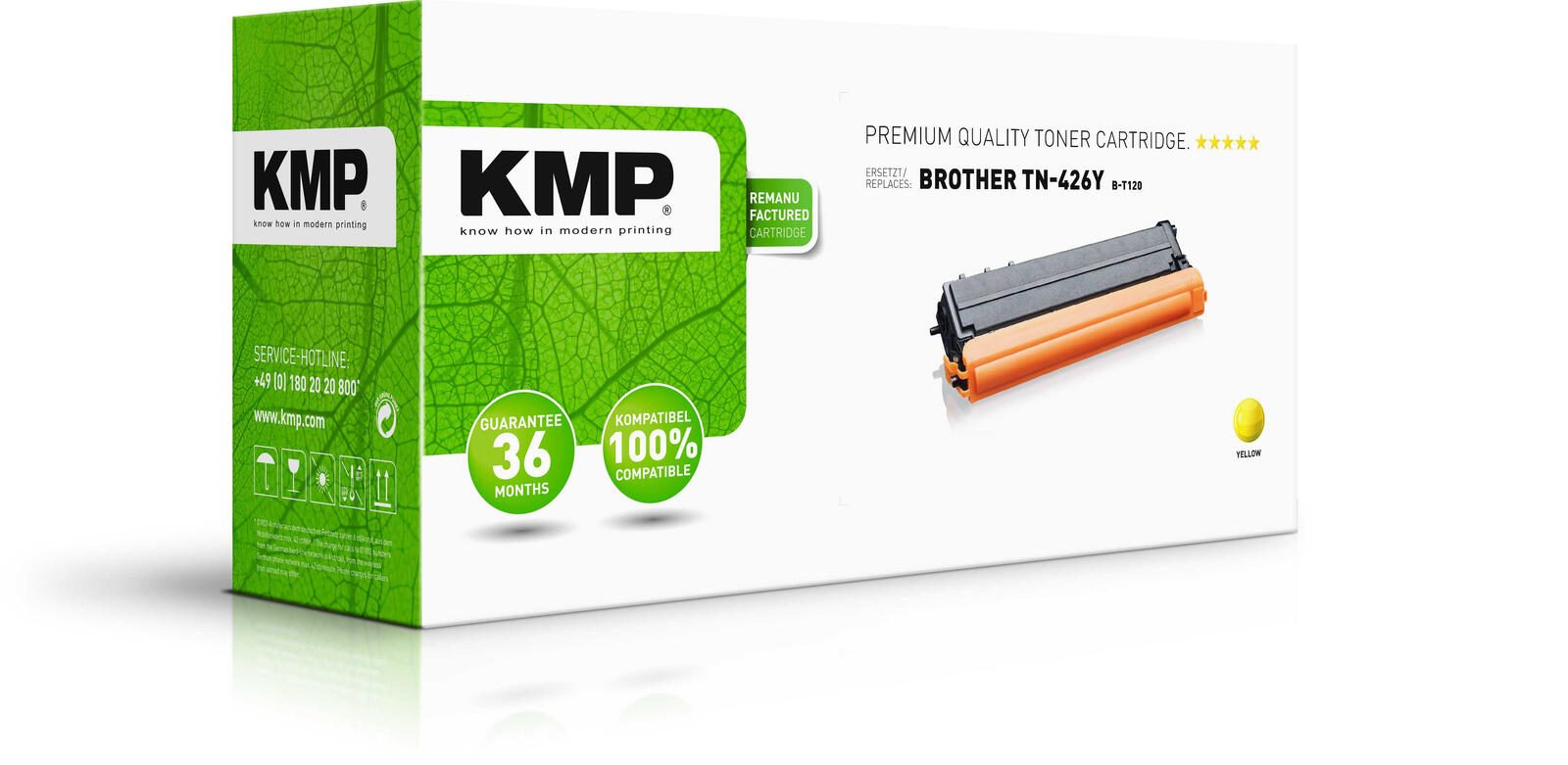 KMP Toner B-T120 gelb kompatibel zu brother TN-426Y