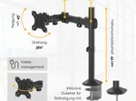 Fellowes Monitor-Halterung Reflex Single schwarz
