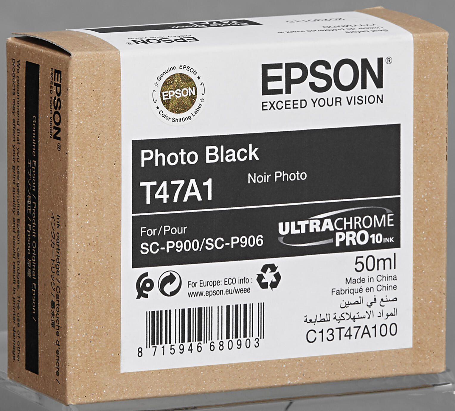 Epson Original Druckerpatrone T47A1 Foto schwarz