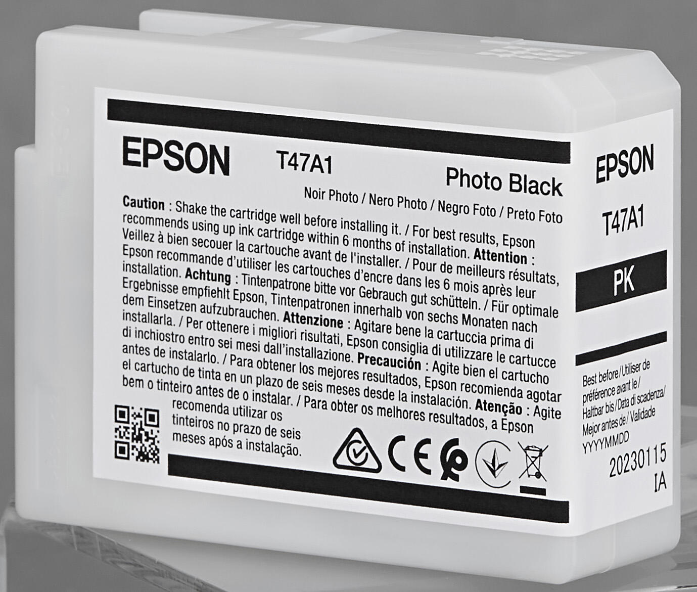 Epson Original Druckerpatrone T47A1 Foto schwarz