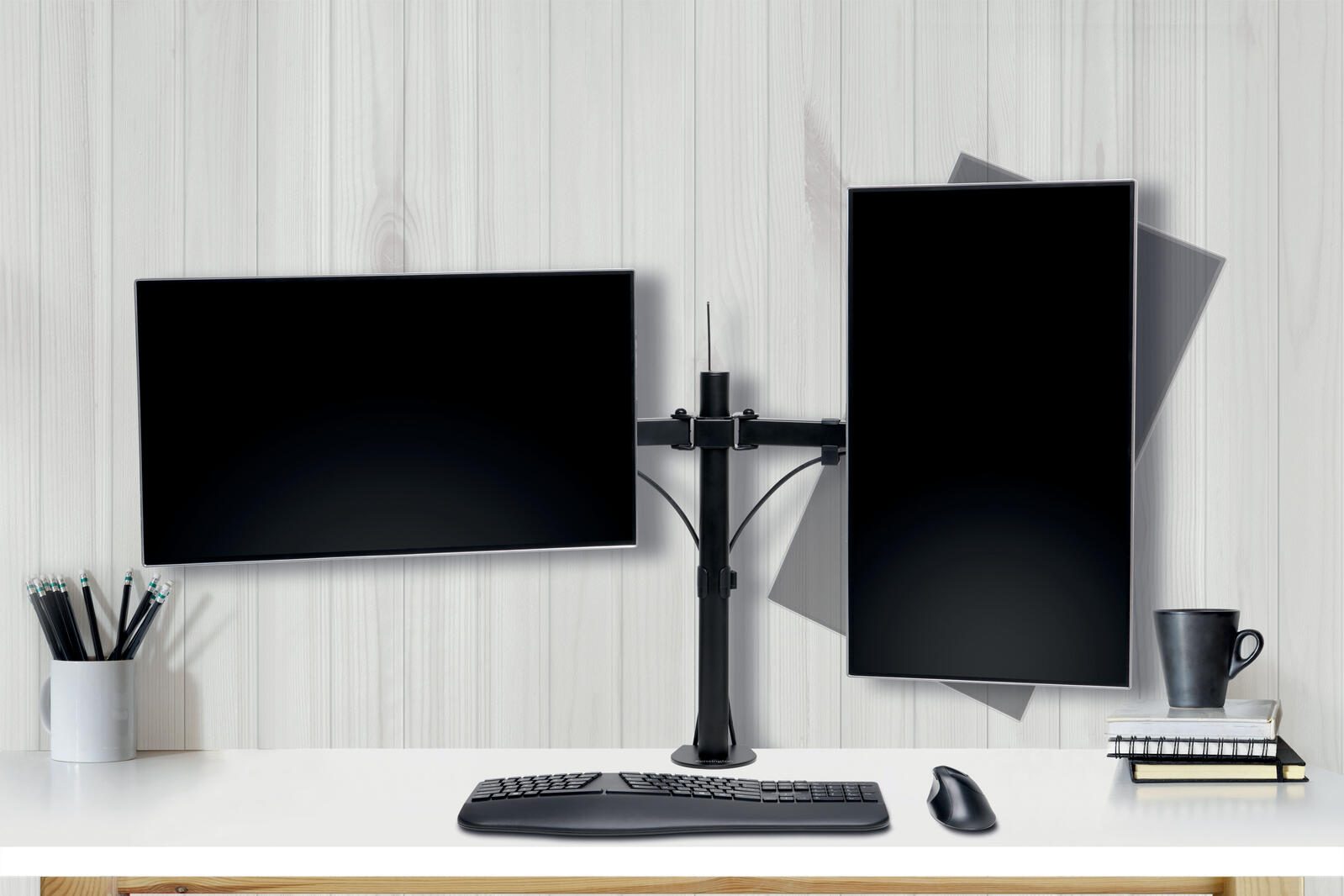 Kensington Monitor-Halterung Smart Fit Ergo Dual schwarz