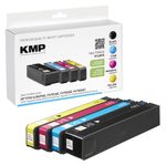 KMP Druckerpatronen H165VX schwarz, cyan, magenta, gelb kompatibel zu HP 973X (L0S07AE, F6T81AE, F6T82AE, F6T83AE), 4er-Set