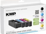 KMP Druckerpatronen H165VX schwarz, cyan, magenta, gelb kompatibel zu HP 973X (L0S07AE, F6T81AE, F6T82AE, F6T83AE), 4er-Set