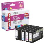 edding Druckerpatronen EDD-530 schwarz, cyan, magenta, gelb kompatibel zu Canon PGI-1500 XL BK/C/M/Y, 4er-Set