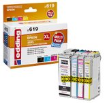 edding Druckerpatronen EDD-619 schwarz, cyan, magenta, gelb kompatibel zu EPSON 35XL / T3596XL, 4er-Set