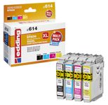 edding Druckerpatronen EDD-614 schwarz, cyan, magenta, gelb kompatibel zu EPSON 502XL/T02W64, 4er-Set