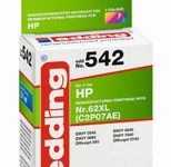 edding Druckerpatrone EDD-542 color kompatibel zu HP 62XL (C2P07AE)