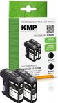 KMP Druckerpatronen B60D schwarz kompatibel zu brother LC-123BK, 2er-Set