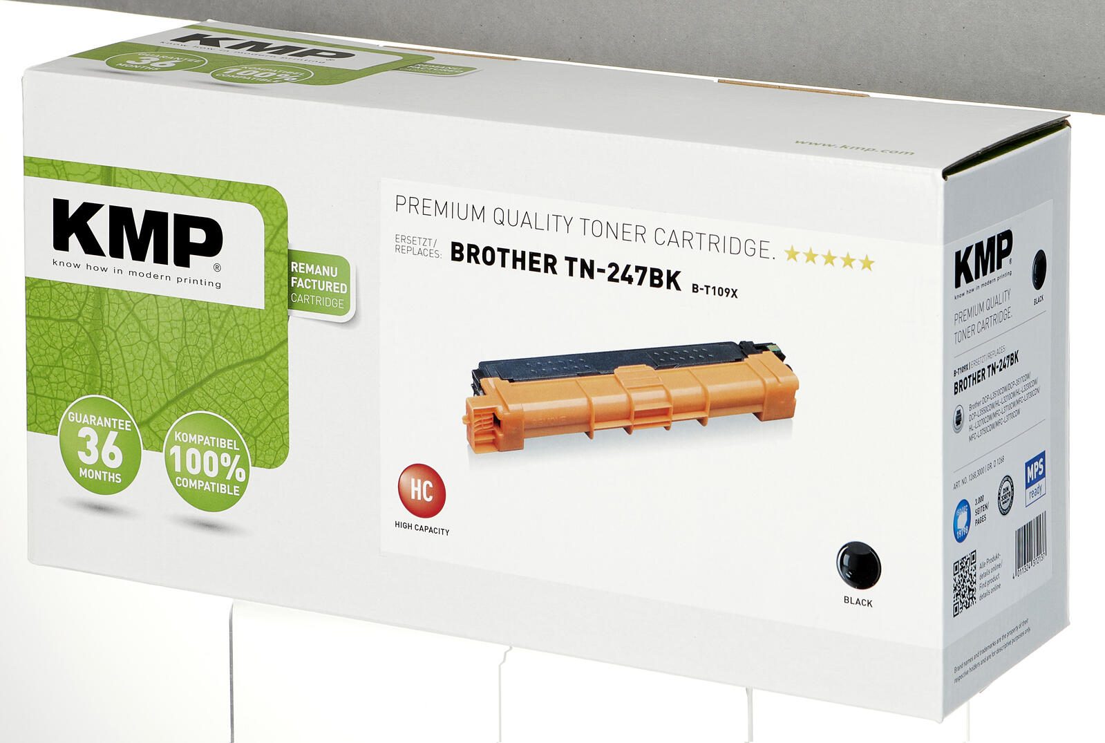 KMP Toner B-T109X schwarz kompatibel zu brother TN-247 BK