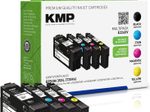 KMP Druckerpatronen E226XV schwarz, cyan, magenta, gelb kompatibel zu EPSON 35XL / T3596XL, 4er-Set