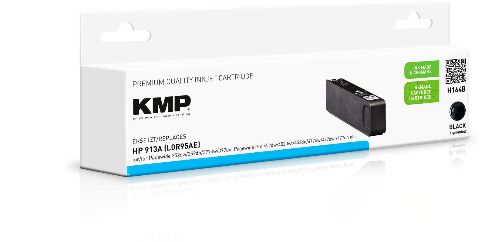 KMP Druckerpatrone H164B schwarz kompatibel zu HP 913A (L0R95AE)