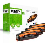 KMP Toner SA-T57V schwarz, cyan, magenta, gelb kompatibel zu SAMSUNG CLT-P504C (SU400A), 4er-Set