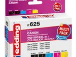 edding Druckerpatronen EDD-625 2x schwarz, cyan, magenta, gelb kompatibel zu Canon PGI-580XXL BK, CLI-581XXL BK/C/M/Y, 5er-Set