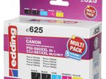 edding Druckerpatronen EDD-625 2x schwarz, cyan, magenta, gelb kompatibel zu Canon PGI-580XXL BK, CLI-581XXL BK/C/M/Y, 5er-Set