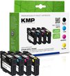 KMP Druckerpatronen E201V schwarz, cyan, magenta, gelb kompatibel zu EPSON 603XL (T03A6), 4er-Set
